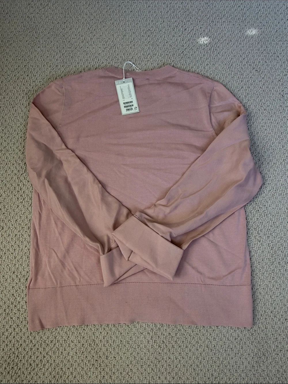 COS Pink Mixed-Material Blouse